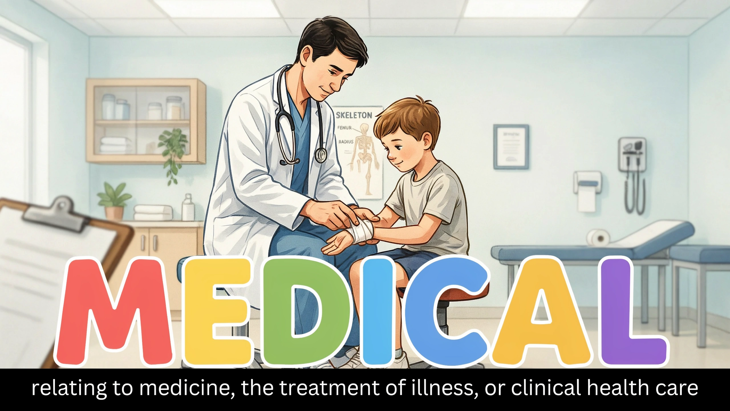 English Illustration for medical